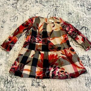 Burberry baby girl nova check azalea dress 18-24 months nwot